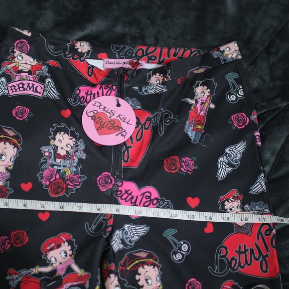 NWT Betty Boop Twill Flare Pants. - Picture 9 of 9